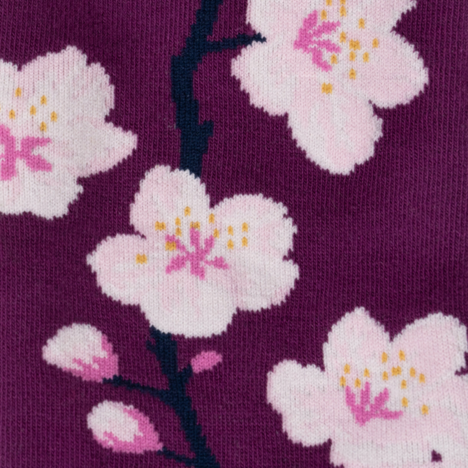 Sock It To Me STRETCH-CHERRY BLOSSOMS