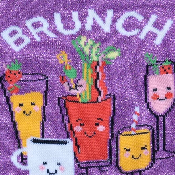 Sock It To Me CREW-BRUNCH BUDDIES WMNS