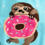 Sock It To Me CREW-SNACKIN SLOTH WMNS