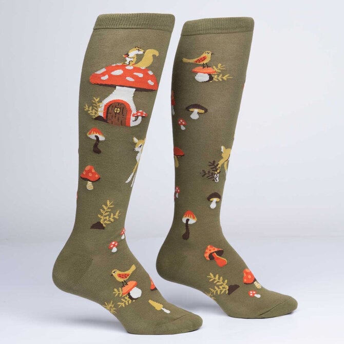 Sock It To Me KNEE HIGH FUNKY-SHROOM AND BOARD