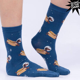 Sock It To Me CREW-WEINER DOGS IN SPACE WMNS