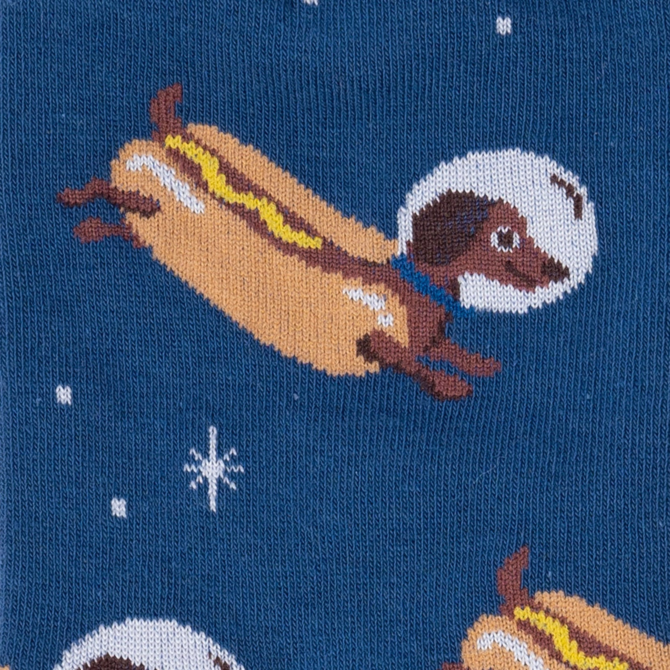 Sock It To Me CREW-WEINER DOGS IN SPACE WMNS