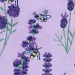 Sock It To Me CREW-BEES & LAVENDER WMNS