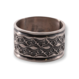 SUNWEST SILVER INC Sterling Silver Ring - Wide Stamped Band