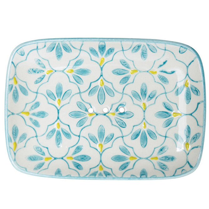 Tranquillo Soap Dish - Yellow Floral