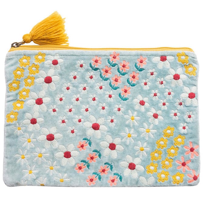 Tranquillo *Velvet Bag - Blue Floral Large