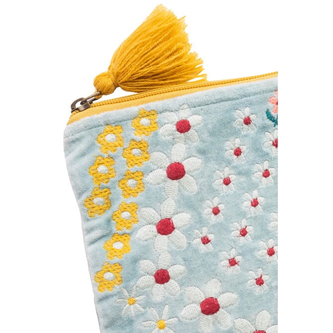 Tranquillo *Velvet Bag - Blue Floral Large