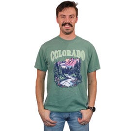 Prairie Mtn Screening T Shirt - Down Stream Mountain Colorado