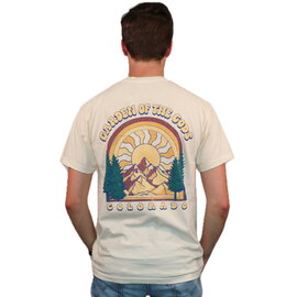 Prairie Mtn Screening T Shirt - Primary Sky Mountain