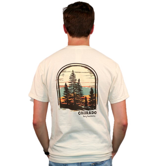 Prairie Mtn Screening T Shirt - Canopy Trees Rocky Mountains