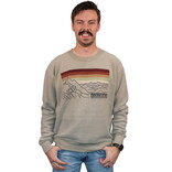 Prairie Mtn Screening Crew Sweatshirt - Line Art Mountain Inside Out Colorado Prairie Mtn Screening Crew Sweatshirt - Line Art Mountain Inside Out Colorado