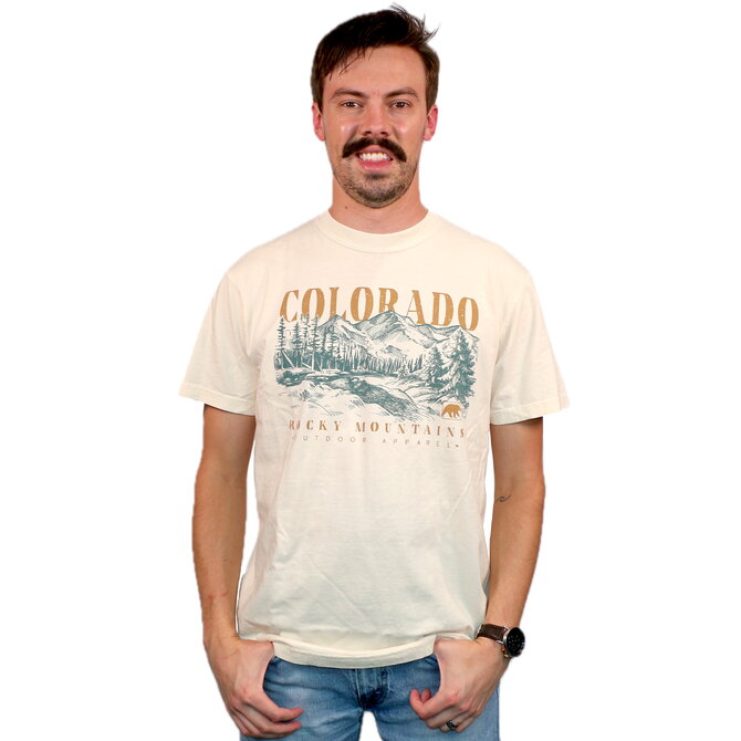 Prairie Mtn Screening Hoodie/T Shirt - Forest Meadow Mountain Bear