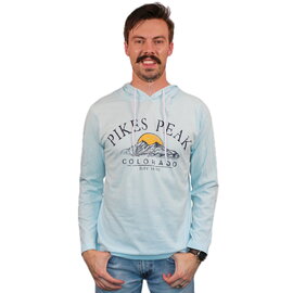 Prairie Mtn Screening Distressed Pikes Peak Colorado Hooded Shirt Prairie Mtn Screening Distressed Pikes Peak Colorado Hooded Shirt