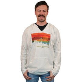 AMERICAN RESORT GEAR Lightweight Hoodie - Painted Mountain Sunset