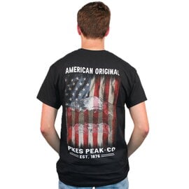 AMERICAN RESORT GEAR T Shirt - U.S. Flag Pikes Peak