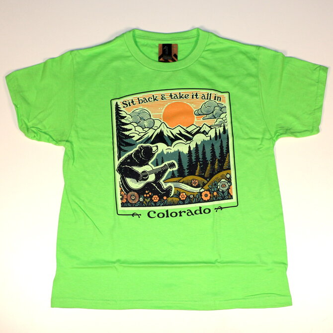 GREAT MOUNTAIN WEST Children's T Shirt - Sit Back Colorado