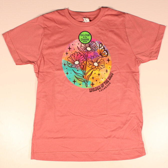 Prairie Mtn Screening Child's T Shirt - Gumball Butterfly w/ Flowers