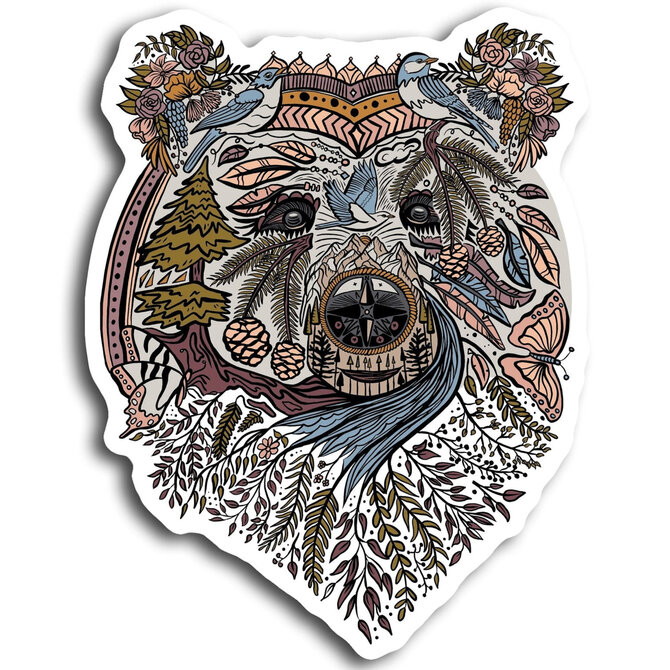 Wild Tribute STICKER-BOHO BEAR