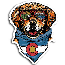 Wild Tribute STICKER-MAXIMUS GOLDEN RETREIVER COLORADO Wild Tribute STICKER-MAXIMUS GOLDEN RETREIVER COLORADO