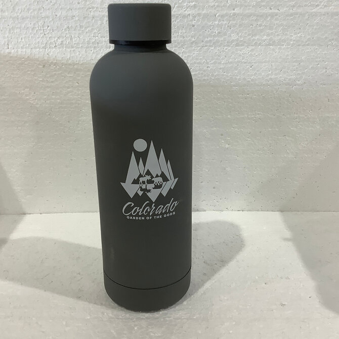 A&f Souvenir Water Bottle - Grey Colorado Mountains