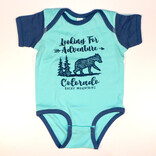Prairie Mtn Screening Infant Onesie - Looking for Adventure Bear
