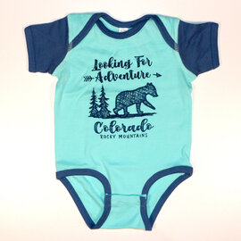 Prairie Mtn Screening Infant Onesie - Looking for Adventure Bear