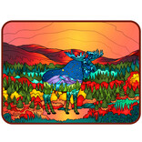 ALASKA WILD AND FREE STICKER-MOUNTAIN MOOSE FALL 3"