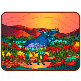 ALASKA WILD AND FREE STICKER-MOUNTAIN MOOSE FALL 3" ALASKA WILD AND FREE STICKER-MOUNTAIN MOOSE FALL 3"