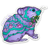 ALASKA WILD AND FREE STICKER-PROTECT THE PIKAS BLUE 3"