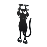 BALVI BOOKMARK-CURIOUS CAT BLACK