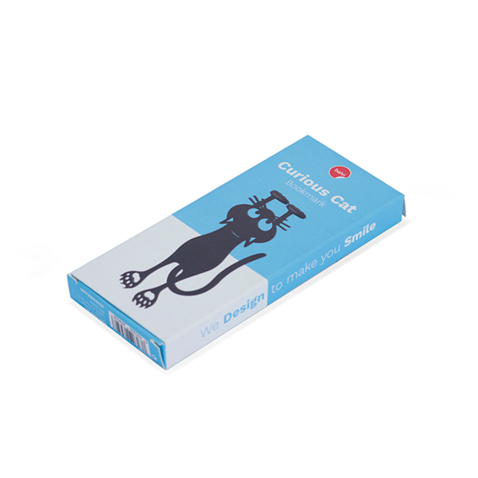 BALVI BOOKMARK-CURIOUS CAT BLACK
