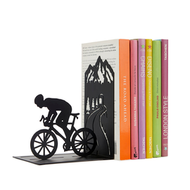 BALVI *BOOKEND-CYCLIST BLK MTL BALVI *BOOKEND-CYCLIST BLK MTL
