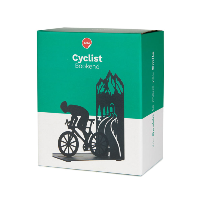 BALVI *BOOKEND-CYCLIST BLK MTL