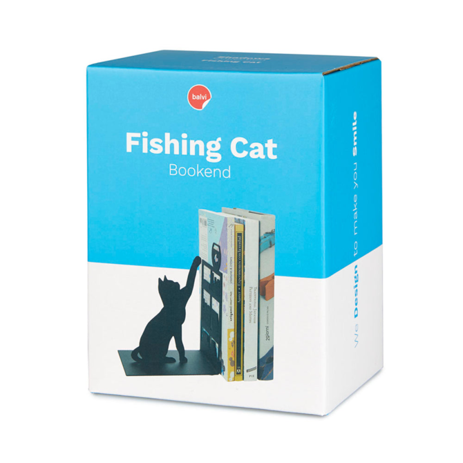 BALVI BOOKEND-FISHING CAT
