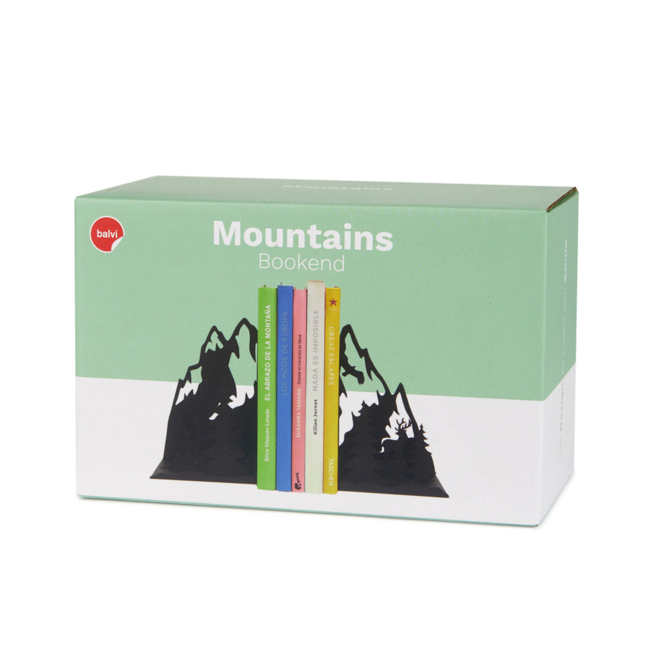 BALVI BOOKEND-MOUNTAINS BLK MTL