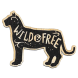 BAMBOO WOOD STICKERS Sticker - Wild & Free Cat