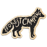 BAMBOO WOOD STICKERS Sticker - Forest Camping Fox