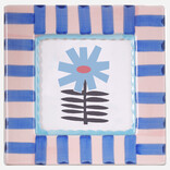 ChagoArt Frame - Blue Stripe Ceramic Hand-painted