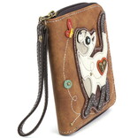 Chala Group Inc ZIPA WALLET-SLIM CAT BRWN