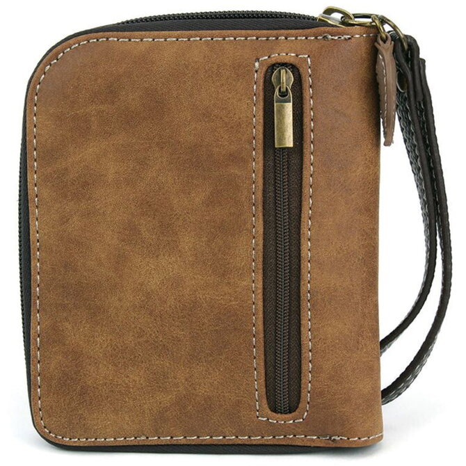 Chala Group Inc ZIPA WALLET-SLIM CAT BRWN