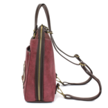 Chala Group Inc BACKPACK/PURSE-PAW BURGUNDY