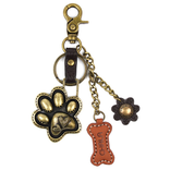 Chala Group Inc K/C PURSE CHARM-PAW PRINT