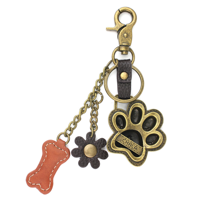 Chala Group Inc K/C PURSE CHARM-PAW PRINT