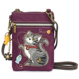 Chala Group Inc CELLXBODY-CV TABBY CAT GRY/PRPL