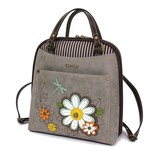 Chala Group Inc BACKPACK/PURSE-DAISY GRAY