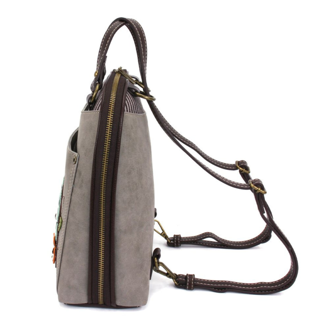 Chala Group Inc BACKPACK/PURSE-DAISY GRAY