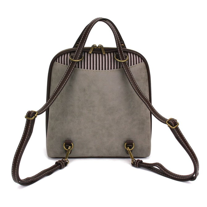 Chala Group Inc BACKPACK/PURSE-DAISY GRAY