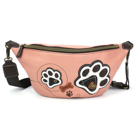 Chala Group Inc FANNY PACK-PAW PRINTS DUSTY PINK