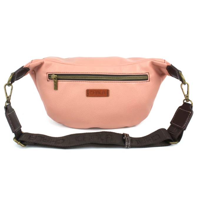 Chala Group Inc FANNY PACK-PAW PRINTS DUSTY PINK