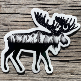 Colorado Sticker Art Sticker - Moose